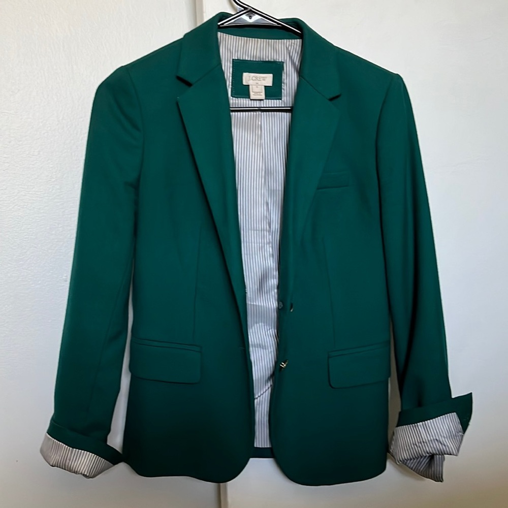 J Crew Schoolboy Emerald Blazer